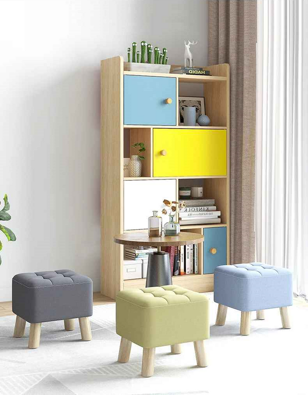 Tabouret en pin ColorPop – Une touche d