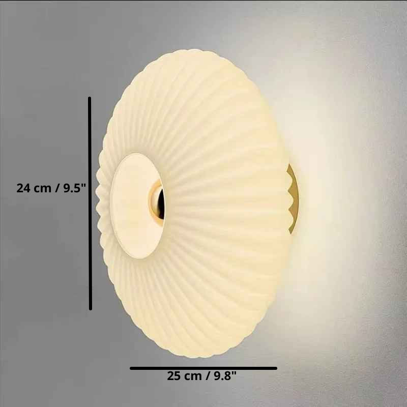 Ripple Glass LED Wall Light – Modern Ambient Sconce Lighting