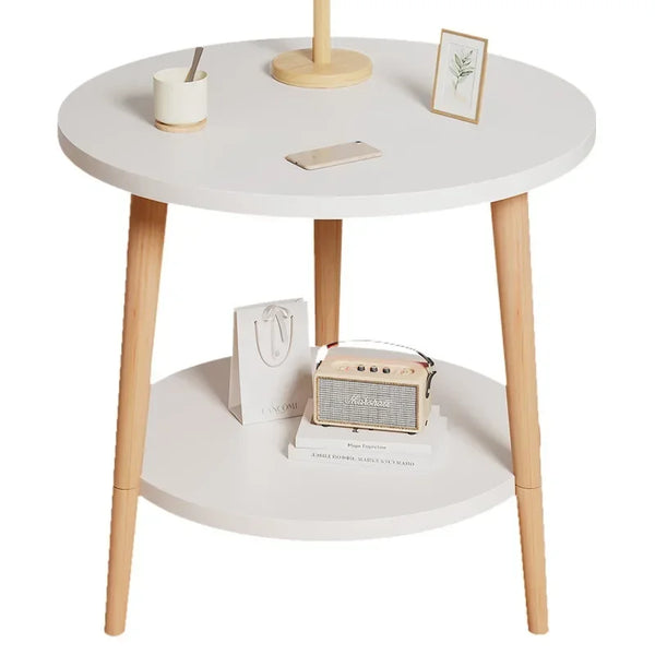 Table basse ronde nordique – Style minimaliste, fonctionnalité maximale
