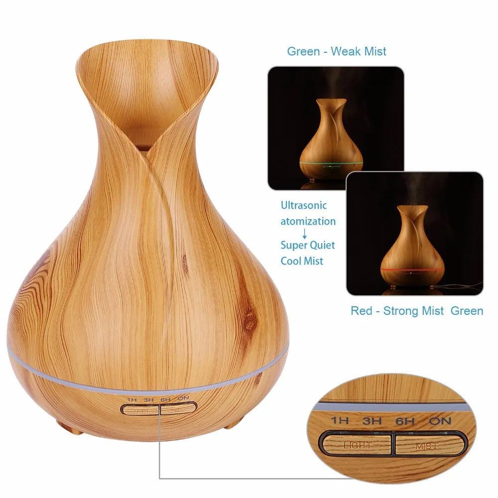 Aroma Diffusor – Edles Vasendesign mit LED-Licht und Befeuchterfunktion