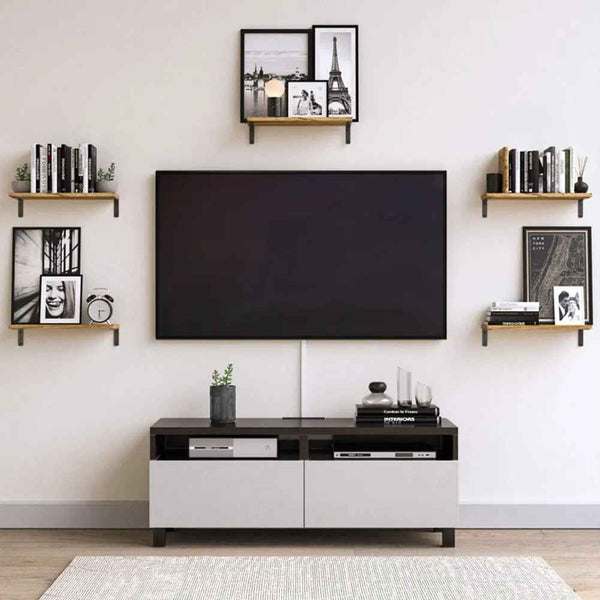 Rustic Floating Wall Shelves
