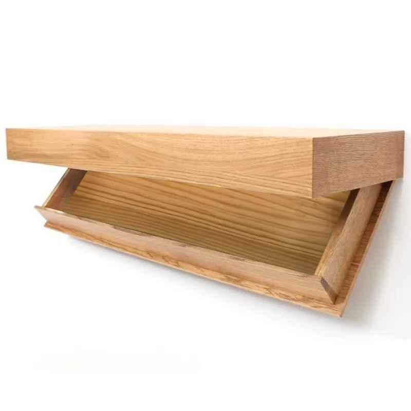 Stylish Wall Shelf with Hidden Storage