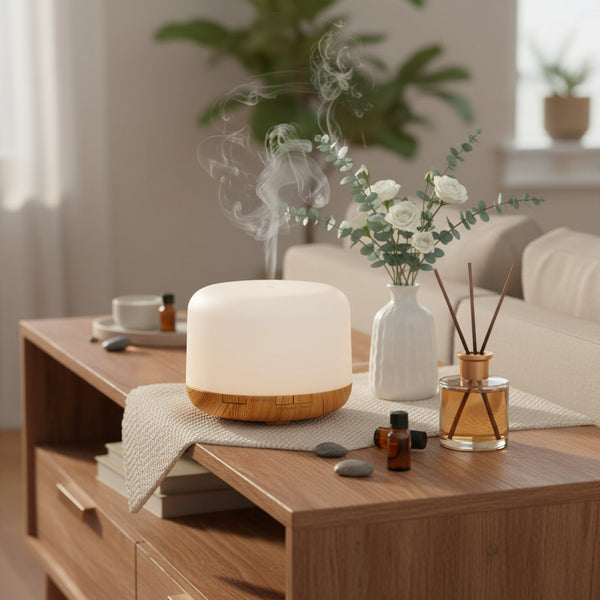500ml Color-Changing Aroma Diffuser – With Remote Control & LED Lights