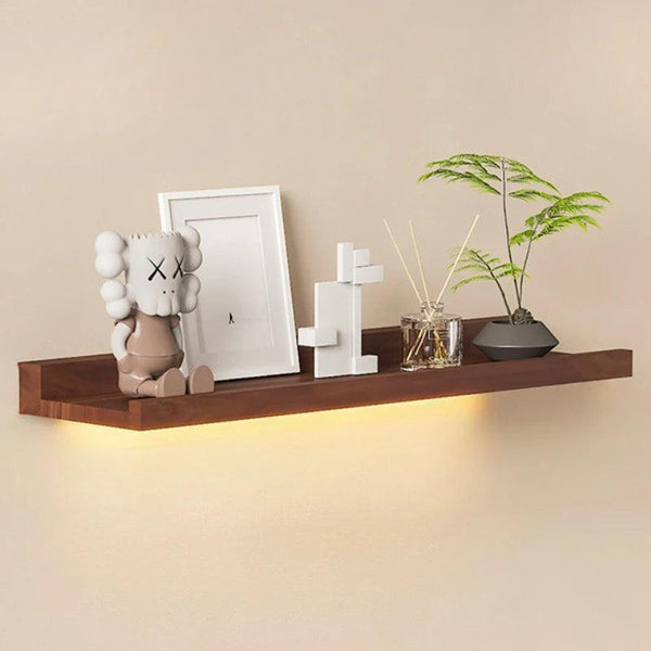 Wall Shelf with Warm LED Light – Elegant & Modern Design