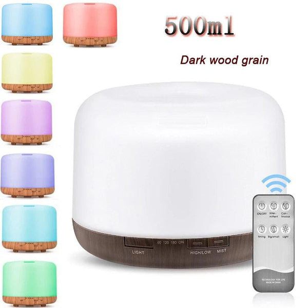 500 ml Farbwechsel-Aroma-Diffusor – Mit Fernbedienung und LED-Leuchten